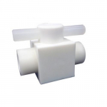 1/8in Tube PTFE Stopcock Valve , 2-Way{part} 1/8in Tube PTFE Stopcock Valve , 2-Way{part}
