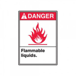 ANSI Danger Safety Sign, Aluma-Lite, 10" x 7"_noscript