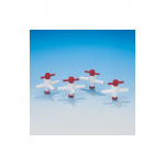 2mm 2-Way PTFE Stopcock Plug/Connector{part}