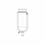 100L Low Profile, Cylindrical Jacketed Flask{part}