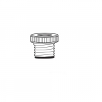 1/2in MPT x 1/2in FPT, PTFE Adapter, w/o O-Ring{part}