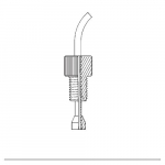 1/4in-28 Female x 1/4in-28 Female Peek Union{part}
