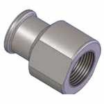 1" Beaded Process Pipe to Female NPT Adapter