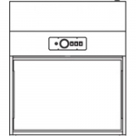 36" Horizontal Laminar Flow Cabinet{part}