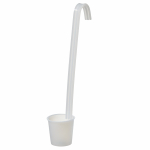 Sterileware Upright Handle Dipper, White{part}
