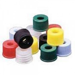 8mm Polypropylene Red Open Hole Screw Cap{part}