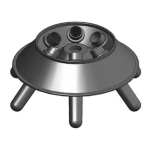 614 Fixed Angle Rotor, 6 Place, Drilled_noscript