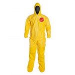 Tychem 2000 Coverall with Hood, Elastic, 7X, Yellow_noscript