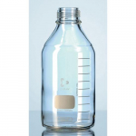 100mL Safety Coated Glass Lab Bottle with Red Cap