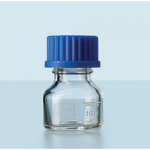 10mL Plain Glass Lab Bottle with Blue Cap_noscript