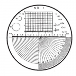 7X Pocket Optical Comparator Reticle #1_noscript