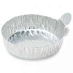 Aluminum Dish, 43mm, Crimped Side with Tab_noscript