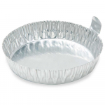 Aluminum Dish, 76mm, Crimped Side with Tab_noscript
