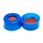 11 mm. Blue Poly Crimp Seal, PTFE{part}
