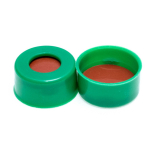 11 mm. Green Poly Crimp Seal, PTFE{part}