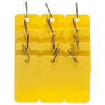Cryogenic Tag for Metal Rack, 2.13" x 1.18", Yellow{part}