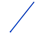 Stirring Rod, Blue, 10cm{part}