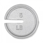 Weight, 5 lb, NIST F, Slotted, Traceable Certificate{part}