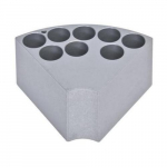 Sectional Block, 16mm, Test Tubes{part}