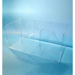 1/4" Bulk Dispenser Extra Large with 3 Compartments, Acrylic_noscript