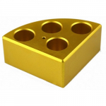 4 Holes Gold Quarter Reaction Block_noscript