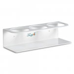 Bottle Holder, Triple, 500 mL, White ABS{part}