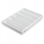 5 Compartment Drawer Organizer, White Polystyrene, Big{part}