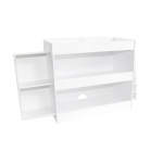 Safety Shelf with Pen Tool and CD Holder, White PVC_noscript