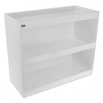 Triple Safety Shelves, Straight Sides, White PVC{part}