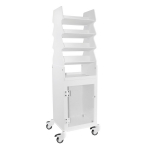 Tall Slanted Suture Cart with Clear Door{part}