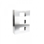 Glove Box Holder, Triple, Stainless Steel{part}