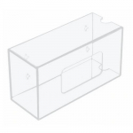 Glove Box Holder, Single, Side Loading, Clear Acrylic{part}