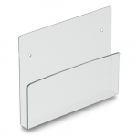 Chart or Tablet Holder, Wall-Mount, Clear{part}