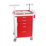 Valor Crash Cart, Cherry Red{part}