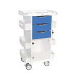 Core DX Cart with Hinged Door and Railtop, Global Blue_noscript
