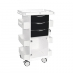 Core DX Cart with Hinged Door and Railtop, Black_noscript