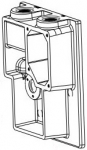 Silver Finished Large End Plate for 1376N Pump{part}