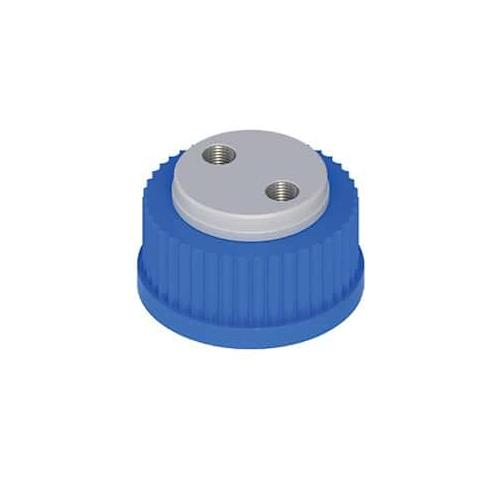 Pastein Stainless Steel Blue GL45 Safety Cap With Holes, VapLock