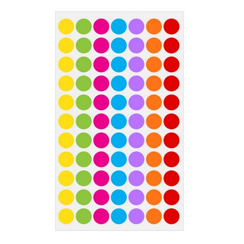 LabTAG LT11x7A Cryogenic Label Cryogenic Color Dot 7 Colors Across