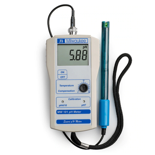 Milwaukee, MW101 Smart Portable pH Meter w/ Probe pH Resolution 0.01