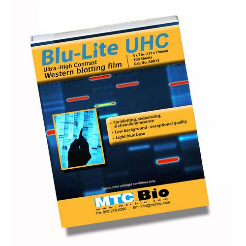MTC Bio A8813 BluLite UHC Autoradiography Film, 5" x 7" (100 pcs