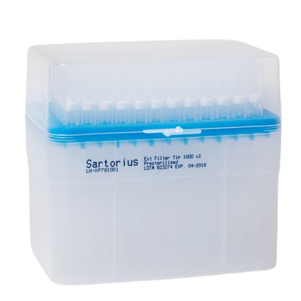 Sartorius LHX781000 Optifit Non Sterile Pipette Tip, 1000 Micro L