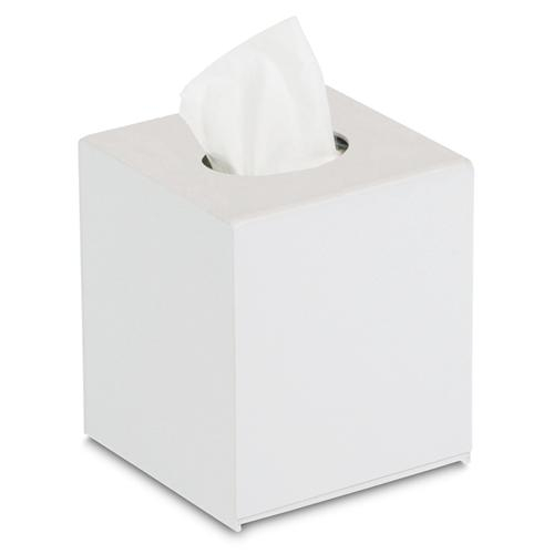 TrippNT 50995 Kleenex Box Holder, Cube, White Color White Lab Equipment Depot