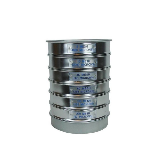 United Scientific UNMTSV06 Metal Sieves Set Lab Equipment Depot