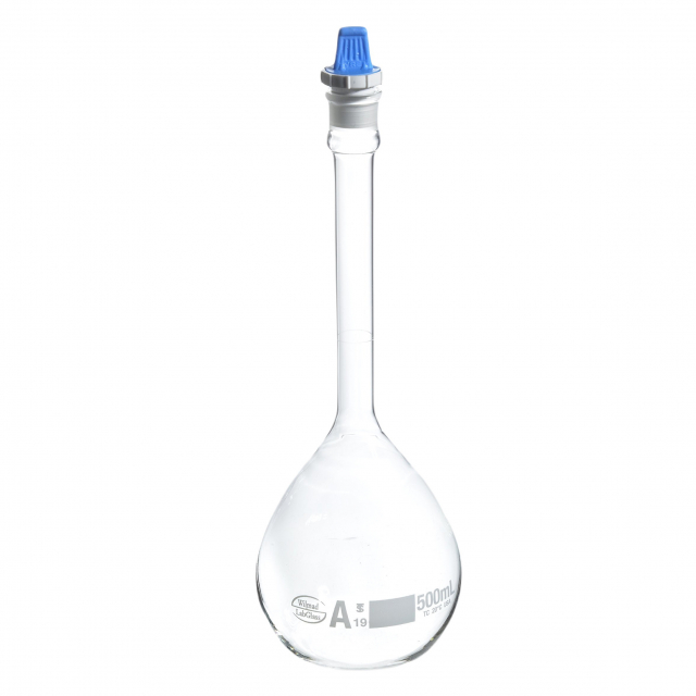 WilmadLabGlass LG8116118 Class A Volumetric Flask, 500mL Capacity